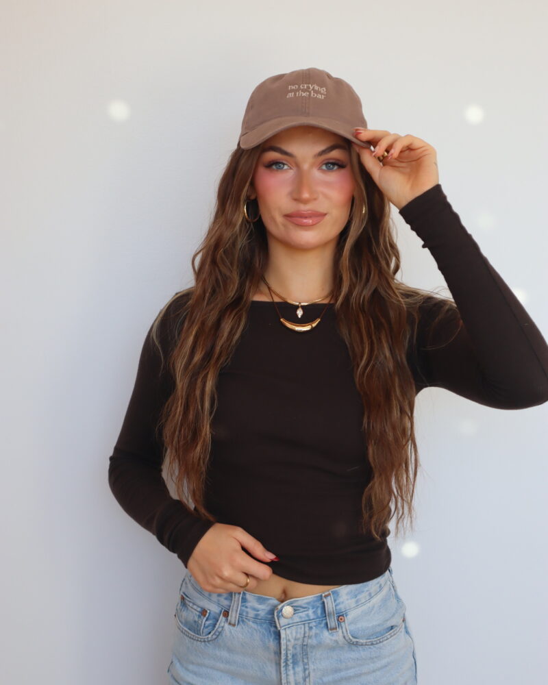 No Crying at the Bar Hat – Brown